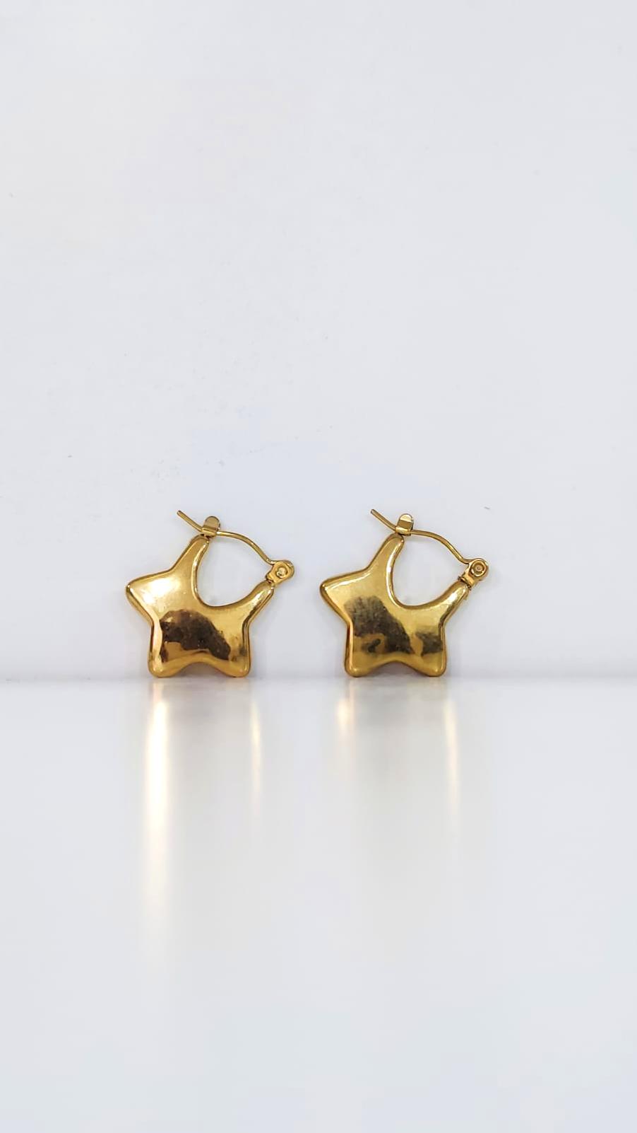 ARETES DE ESTRELLA DORADA - Image 2