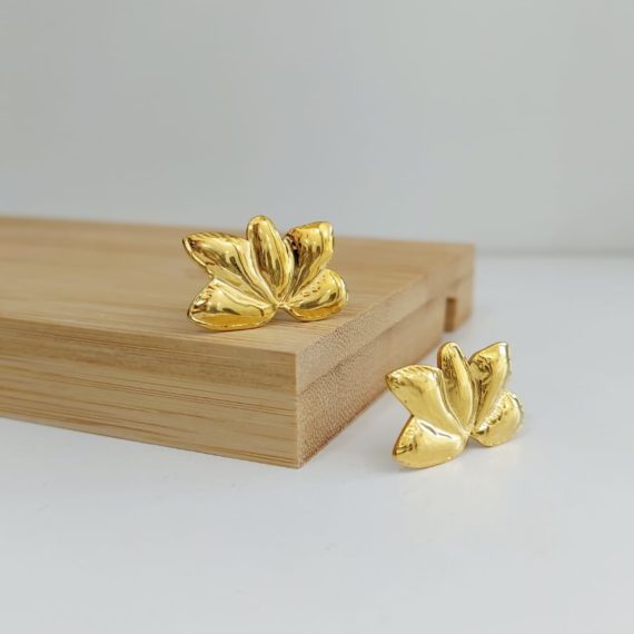 ARETES STUD MEDIA FLOR