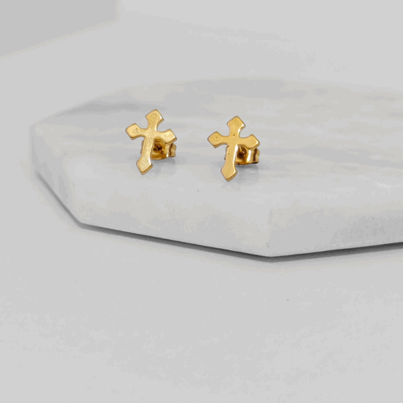 ARETES STUD MINI CRUZ
