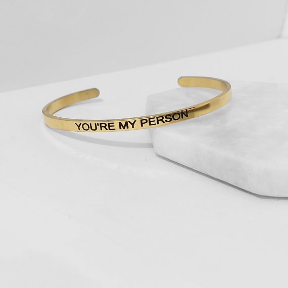 PULSERA  "YOU ARE MY PERSON"