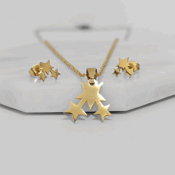 COLLAR CONJUNTO ESTRELLAS