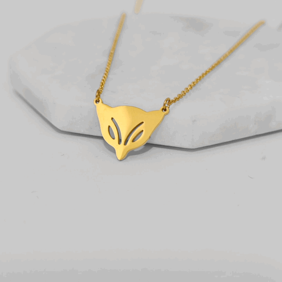 COLLAR CADENA CON DIJE DE ZORRO