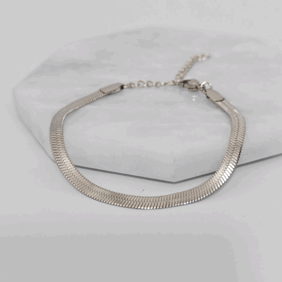 PULSERA PLANCHADA PLATA