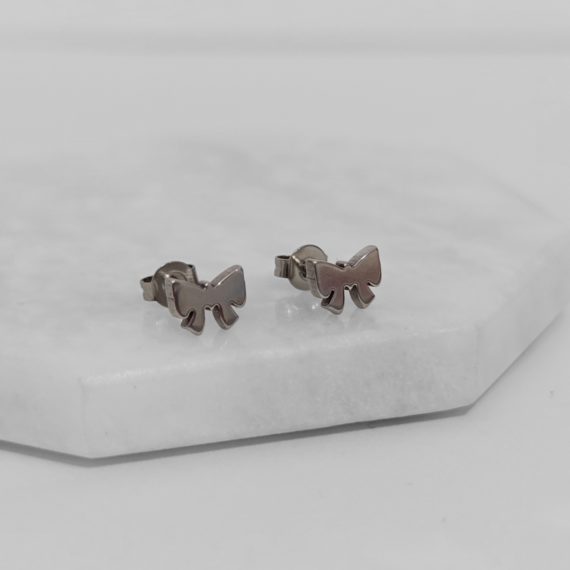 ARETES STUD MOÑO LISO