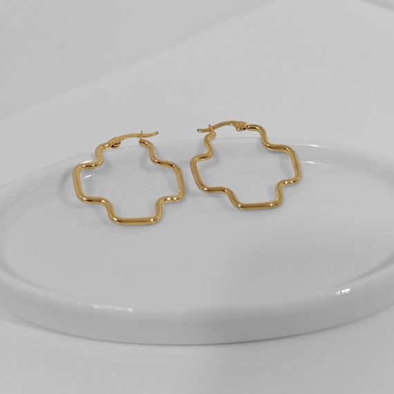 ARETES CRUZ ANCHA XL