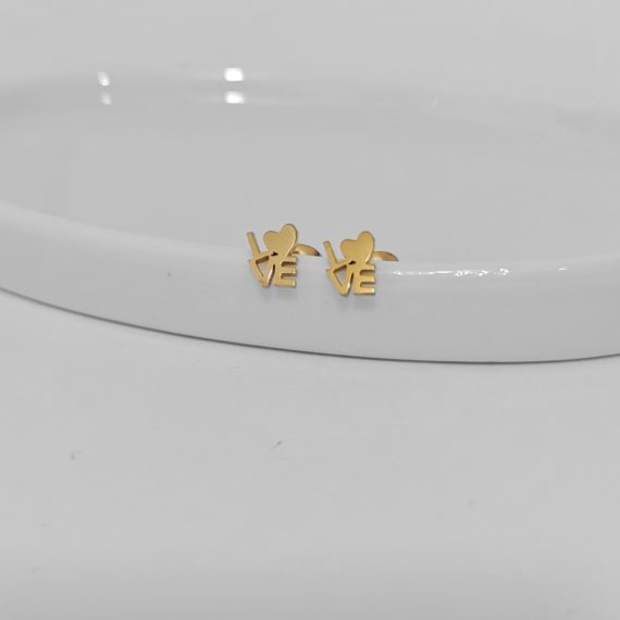 ARETES STUD LOVE