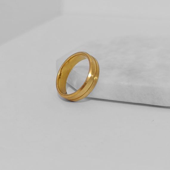 ANILLO DORADO DOS LINEAS