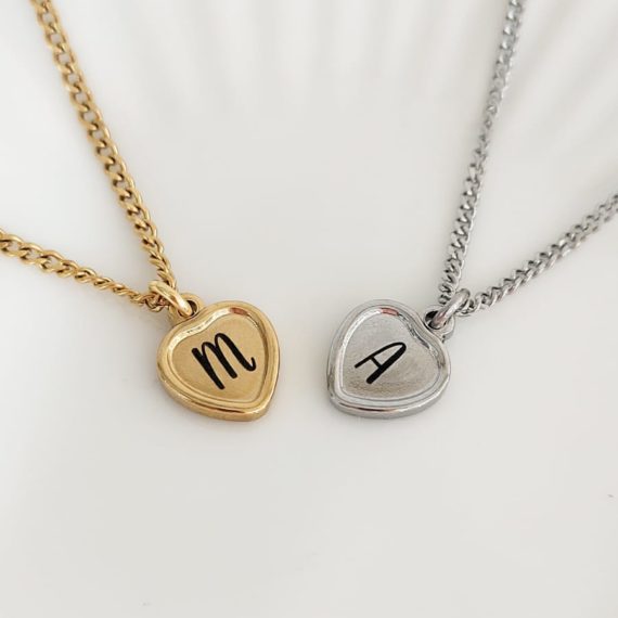 PULSERA CORAZÓN GRABADO