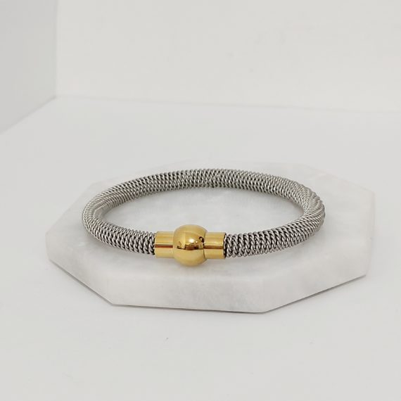 BRAZALETE CIERRE BICOLOR