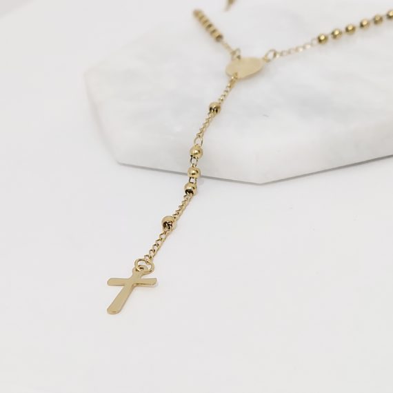 COLLAR ROSARIO GOLDEN CHICO