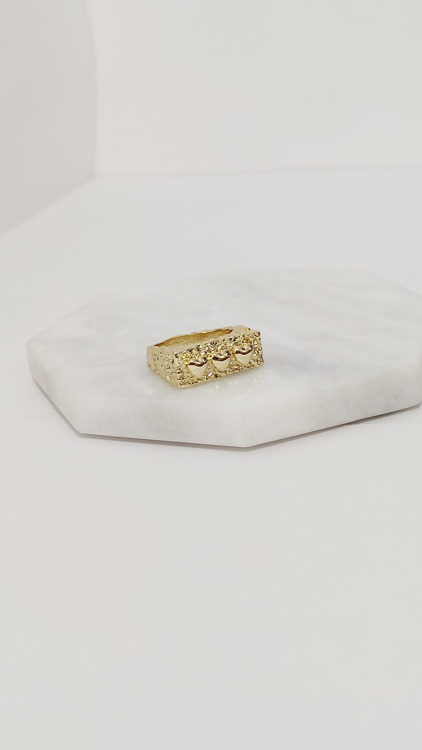 ANILLO CUADRADO MINI CORAZONES - Image 2