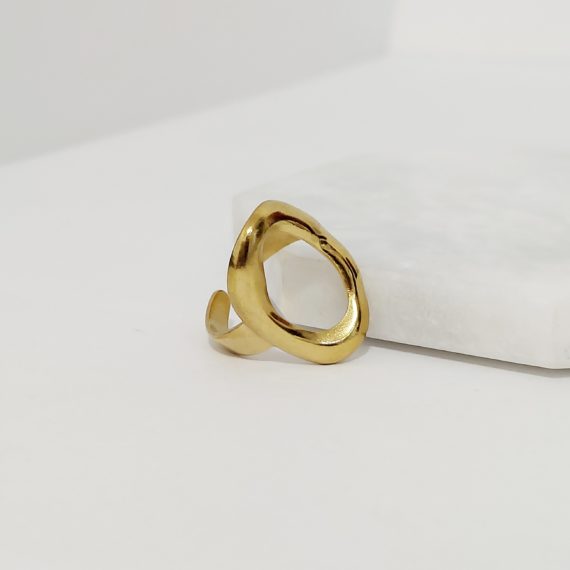 ANILLO CIRCULO HUECO GOLD