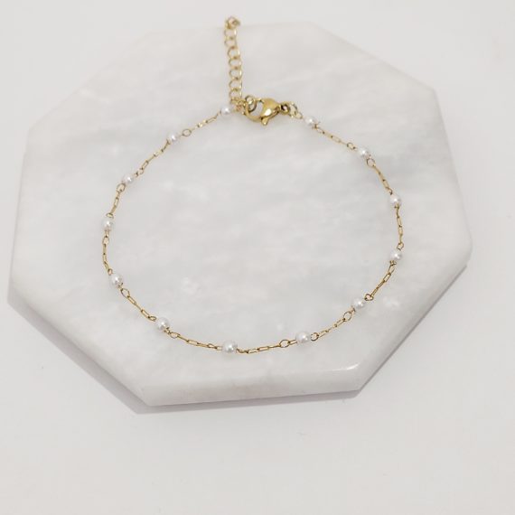 PULSERA CADENA PERLITA