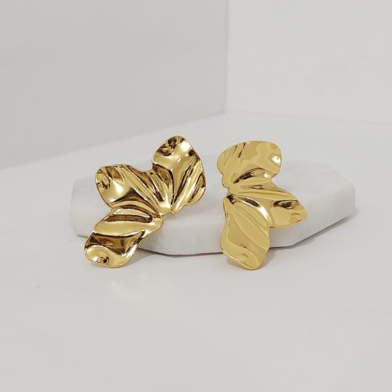 ARETES STUD MEDIA FLOR