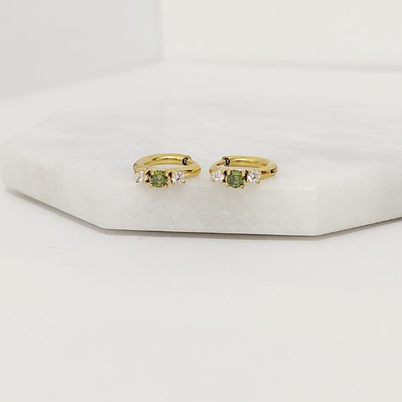 ARETES HUGGIES CRISTAL