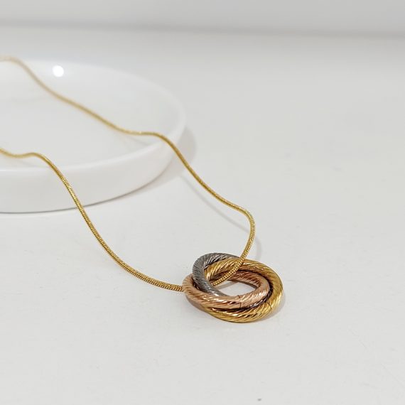 COLLAR CIRCULO ENTRELAZADO