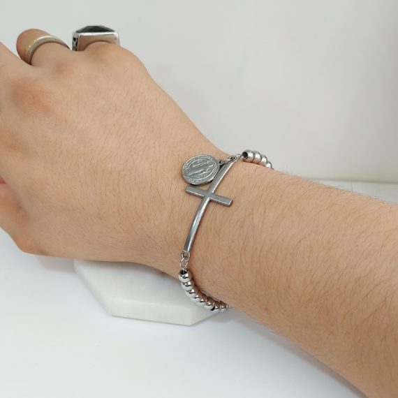 PULSERA CRUZ Y SAN BENITO