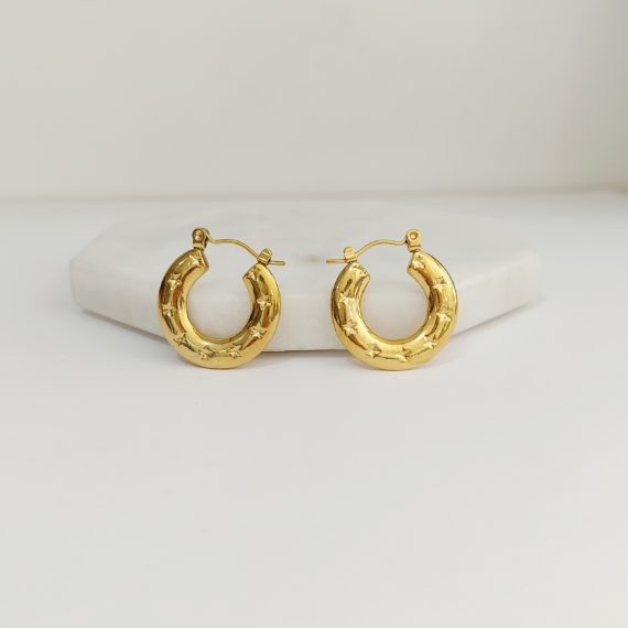 ARETES HOOPS MINI ESTRELLAS