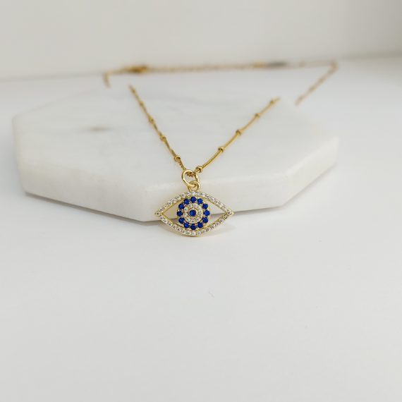 COLLAR OJO ZIRCONIAS