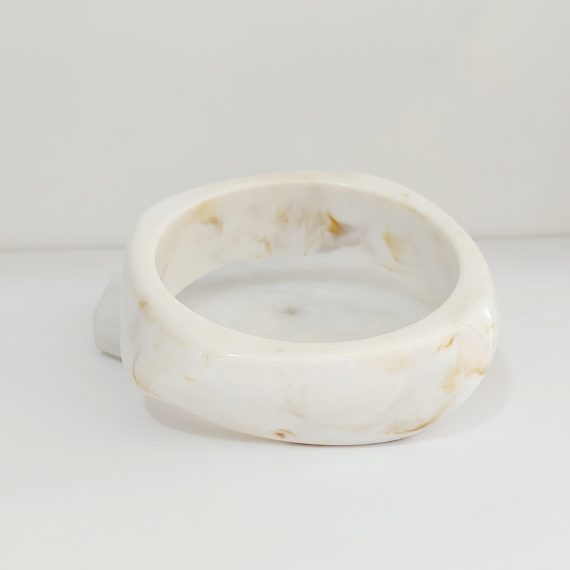 PULSERA ACRILICO BLANCA