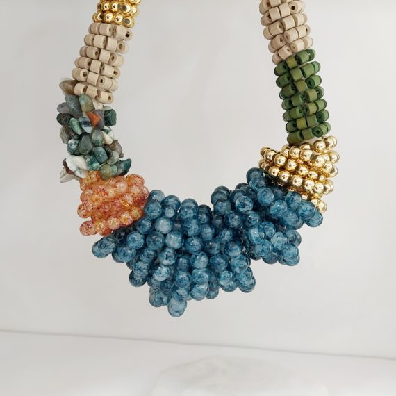 COLLAR XL PIEDRAS TURQUESA