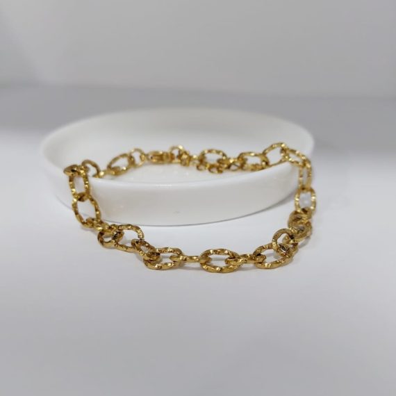 PULSERA ESLABON MEDIO DORADO