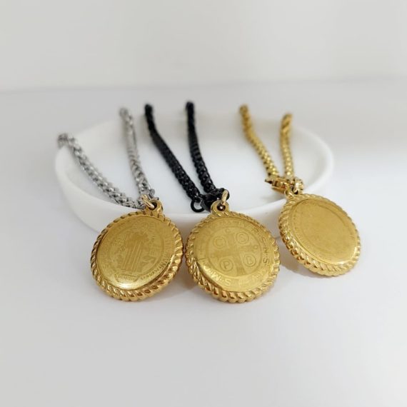 PULSERA CON SAN BENITO CHUNKY