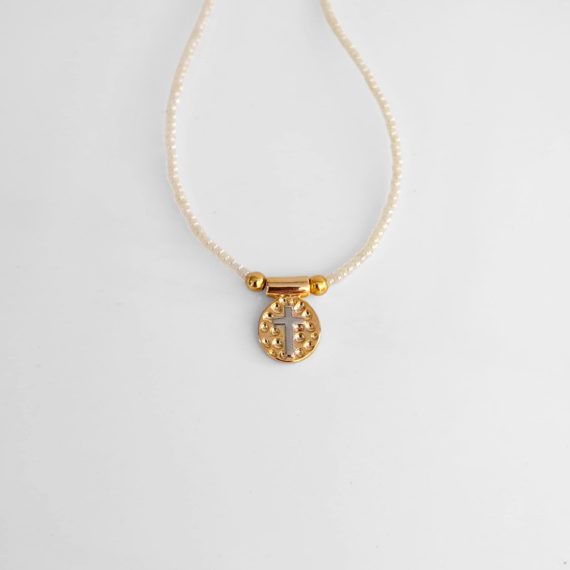 COLLAR CHAQUIRAS Y MEDALLA DE CRUZ