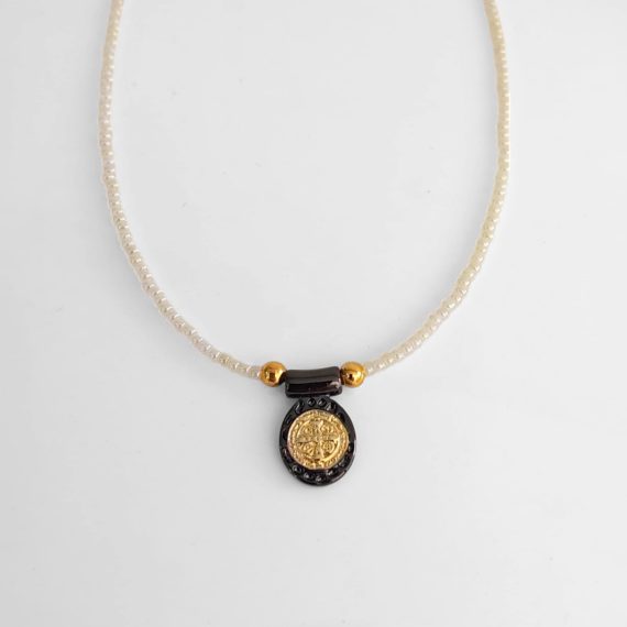 COLLAR CHAQUIRAS Y MEDALLA  SELLO SAN BENITO