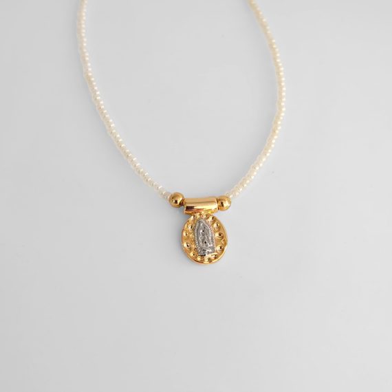 COLLAR CHAQUIRA MEDALLA VIRGEN DE GUADALUPE