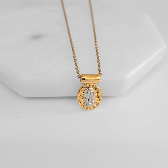 COLLAR CADENA MEDALLA VIRGEN DE GUADALUPE