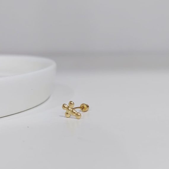 PIERCING STUD CRUZ DE CIRCULOS