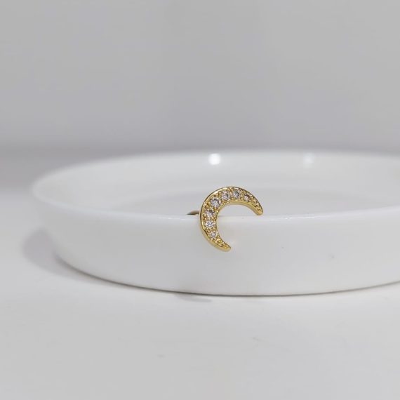 PIERCING LUNA DORADO
