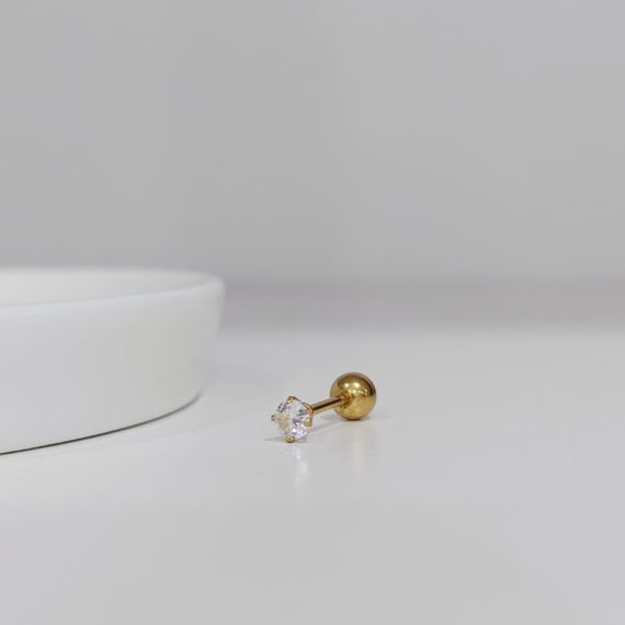 PIERCING STUD ZIRCONIA MINI