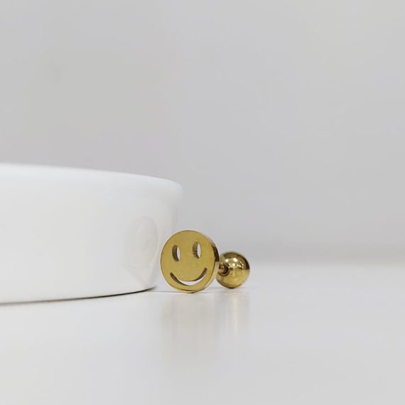 PIERCING STUD HAPPY FACE