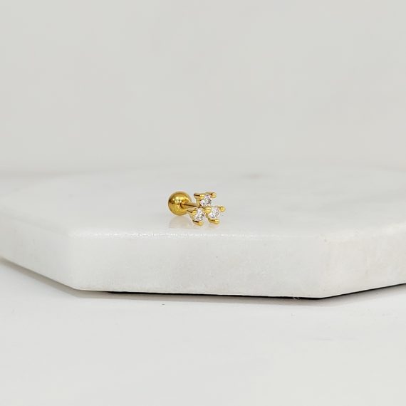 PIERCING TRES CRISTALES