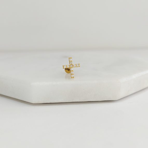 PIERCING CRUZ ZIRCONIAS