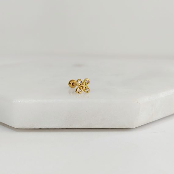 PIERCING FLOR CUATRO PETALOS