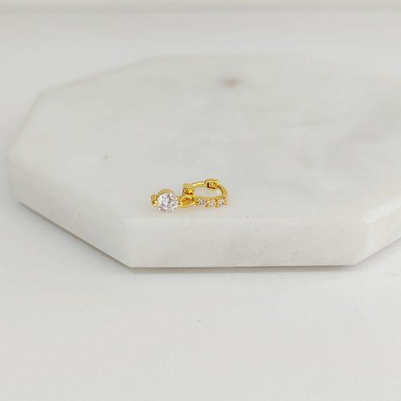 PIERCING HUGGIE CON CRISTAL