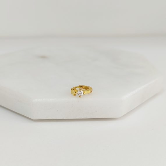 PIERCING HUGGIE ESTRELLA CRISTAL