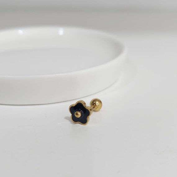 PIERCING FLOR NEGRA