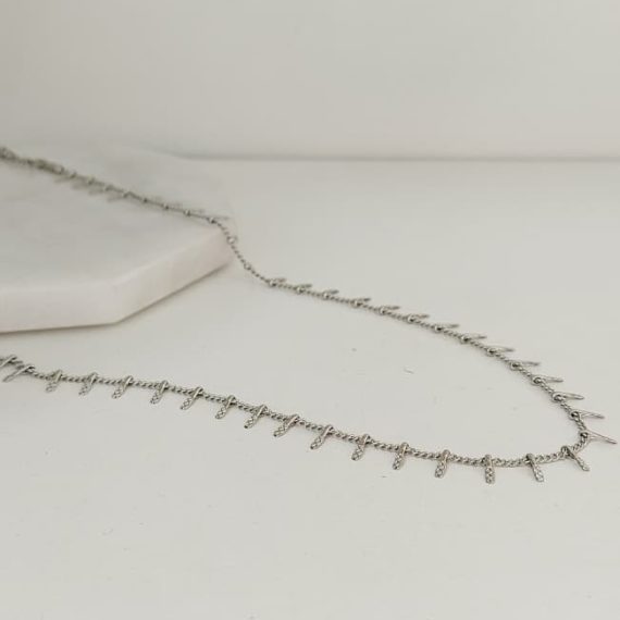 COLLAR CHOKER LUCES PLATA