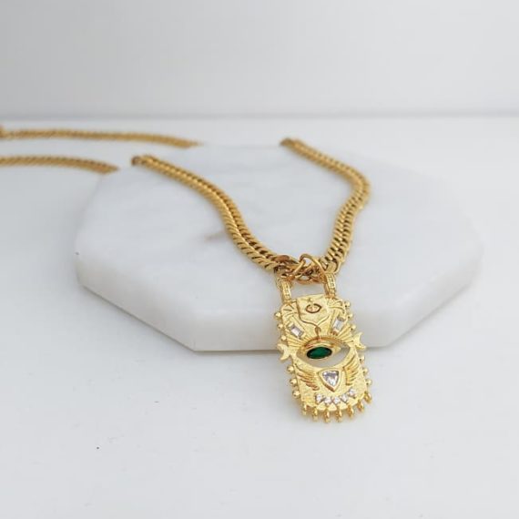 COLLAR RECTANGULO OJO INTERIOR