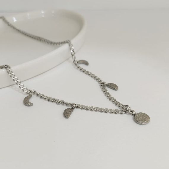 COLLAR MOON PHASES PLATA