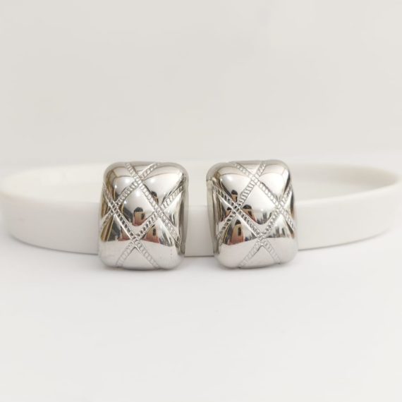 ARETES CUADRADOS PLATA