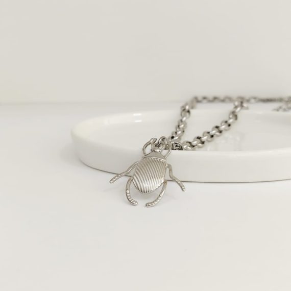 COLLAR CADENA CHUNKY ESCARABAJO