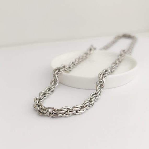 COLLAR ROPE PLATA