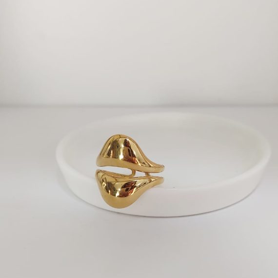 ANILLO DOBLE DORADO