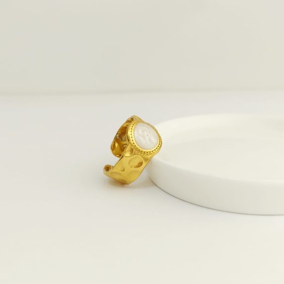 ANILLO CIRCULO CENTRAL BLANCO