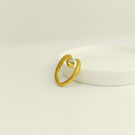 ANILLO SERPIENTE CON PIEDRA